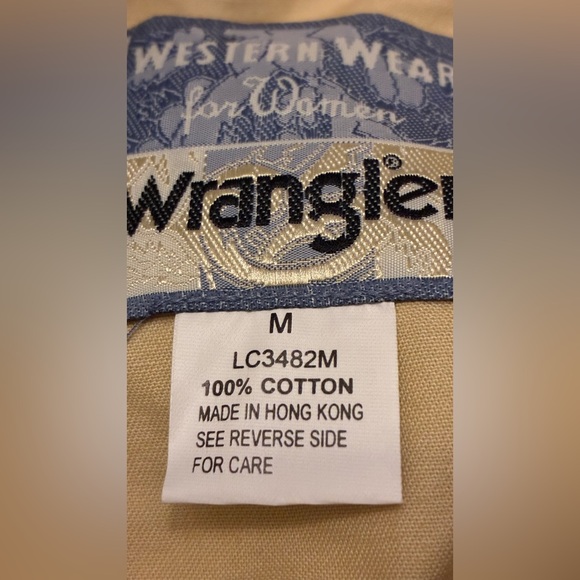 WESTERN WEAR WRANGLER Beige and Multicolor Patterned Button-Up Shirt - Picture 4 of 13